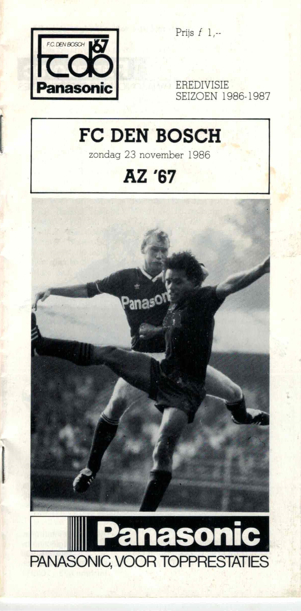 AZ Programma 23-nov-1986 Den Bosch uit